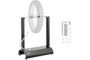 VEVOR Motorcycle Wheel Balancer, 88.2 lbs Capacity, Tire Balancer & Truing Stand with Adjustable Centering Cones and Truing P
