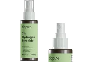 Biopure 6 Fl Oz Hydrogen Peroxide Spray – Convenient Non-Aerosol Spray Bottle with 3% Hydrogen Peroxide| Hydrogen Peroxide 3% First Aid Topical Antiseptic for Minor Cuts and Abrasions (6 Fl Oz)