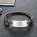 Tian Zhi Jiao Personalized Stainless Steel Bracelets for Women Custom Name Bar Bangle Engraved Bracelets for Men Gifts for Boyfriend