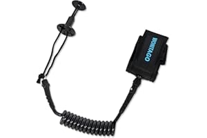 LINGVUM 4 ft Bodyboard Leash – 7mm Thick Coils Wrist Bodyboard Leash with Plug for Bodyboarding