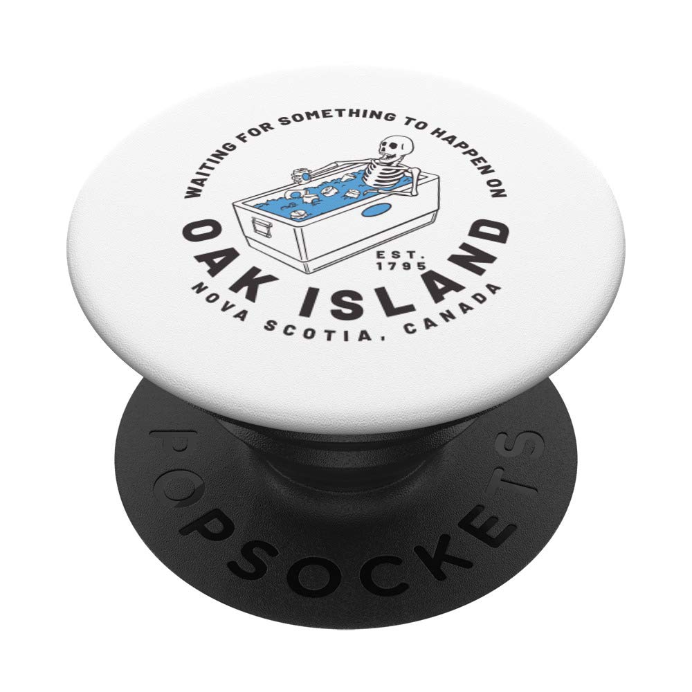 Oak Island Waiting For Something To Happen Funny Treasure PopSockets PopGrip: Swappable Grip for Phones & Tablets