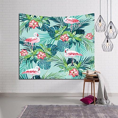 LNPP Flamingo Popular Handicrafts Tpaestry Mandala Hippie Wall Hanging Beach Throw Wall Art Home Decor , A , 203x153