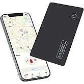 Reyke Wallet Tracker Card, Rechargeable Wallet Finder Compatible with Apple Find My (iOS Only) Item Finder for Luggage Tags Mobile Phones Passports, IP68 Waterproof