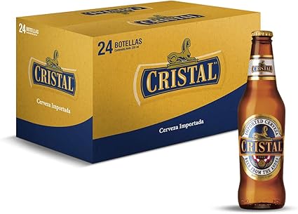 Cerveza Cristal - caja de 24 botellas x 33cl: Amazon.es: Alimentación y bebidas