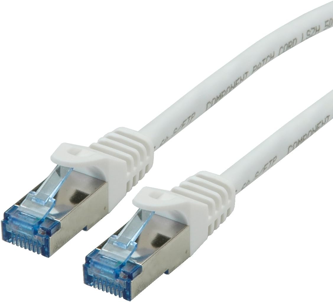 Roline S/Ftp Patch Cable Cat 6A Component Level Lsoh, White, 3 M, 3m