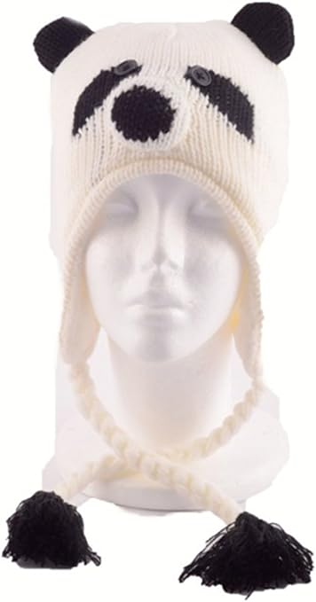 panda knit hat