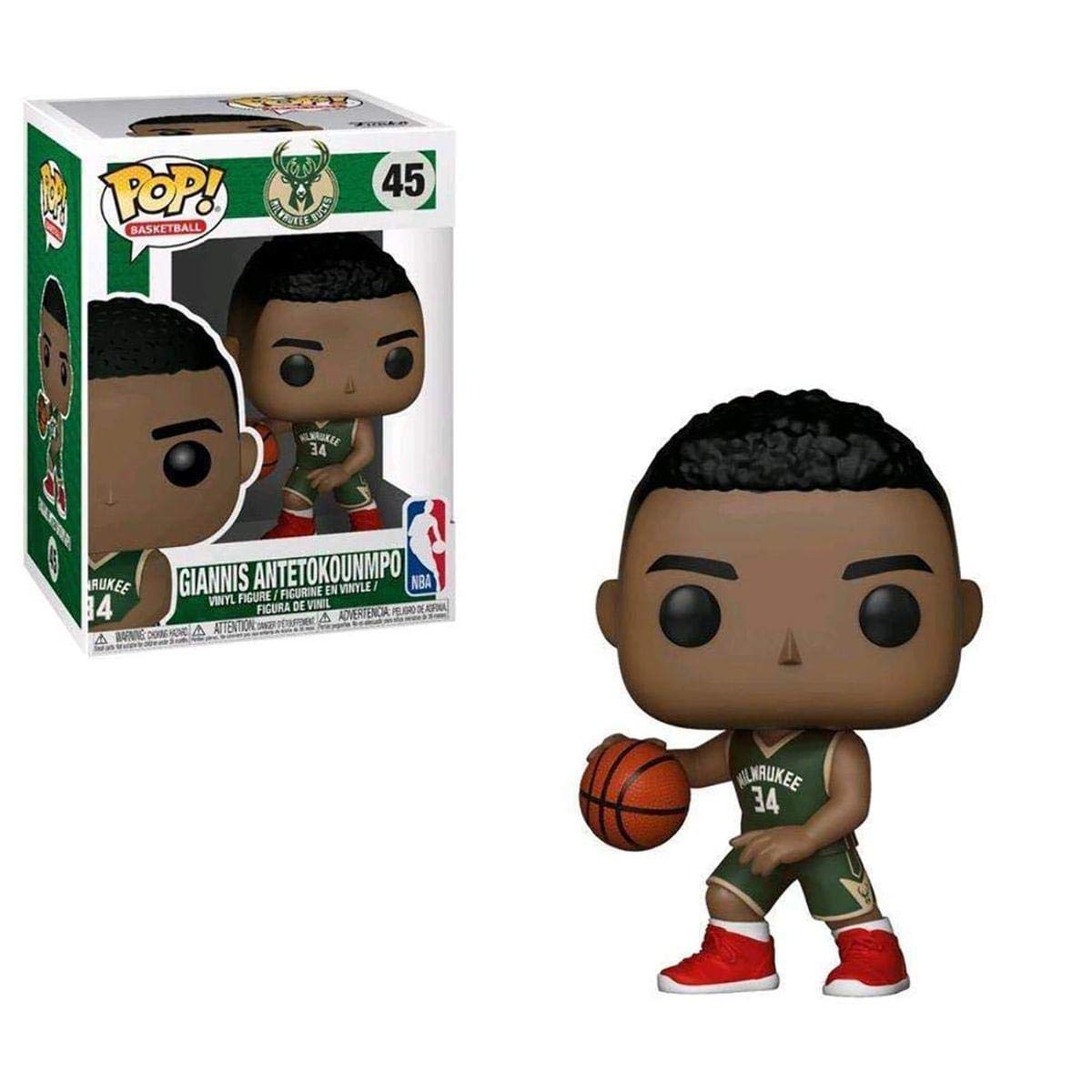 Funko POP! Vinyl: NBA: Giannis Antetokounmpo - Collectable Vinyl Figure - Gift Idea - Official Merchandise - Toys for Kids & Adults - Sports Fans - Model Figure for Collectors and Display