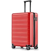NINETYGO Carry On Luggage 22x14x9 Airline Approved, 20 Inch Luggage with Smooth Spinner Wheels, Lightweight, Hard Shell PC Suitcase Carry-On, Travel Luggage, TSA Approved (Raspberry, Rhine Basic)
