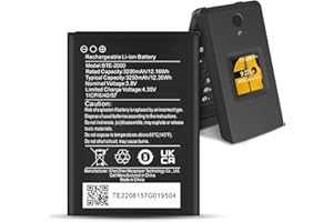 KOOAQQ BTE-2000 Battery, 3200mAh High Capacity Li-ion Battery Replacement for CAT S22 4G LTE Flip Smartphone T-Mobile