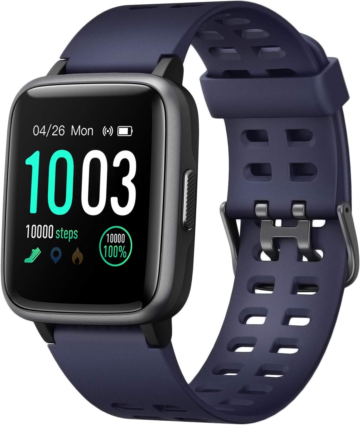 LETSCOM Smart Watch with Heart Rate Monitor, Compatible with iPhone Samsung Android Phones, IP68 Waterproof Activity Tracker Smartwatch with Calorie Counter Sleep Monitor for Women Men