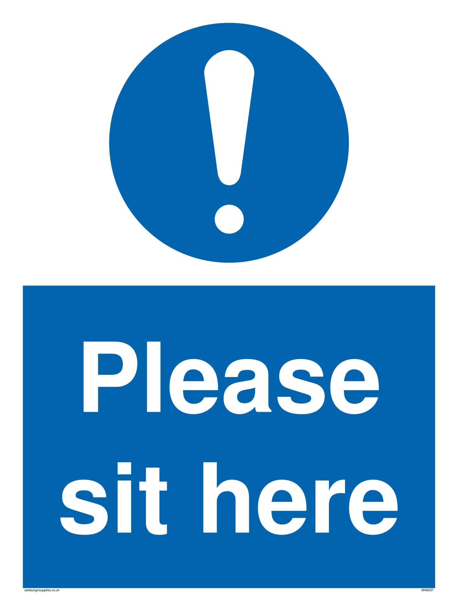 Please sit here