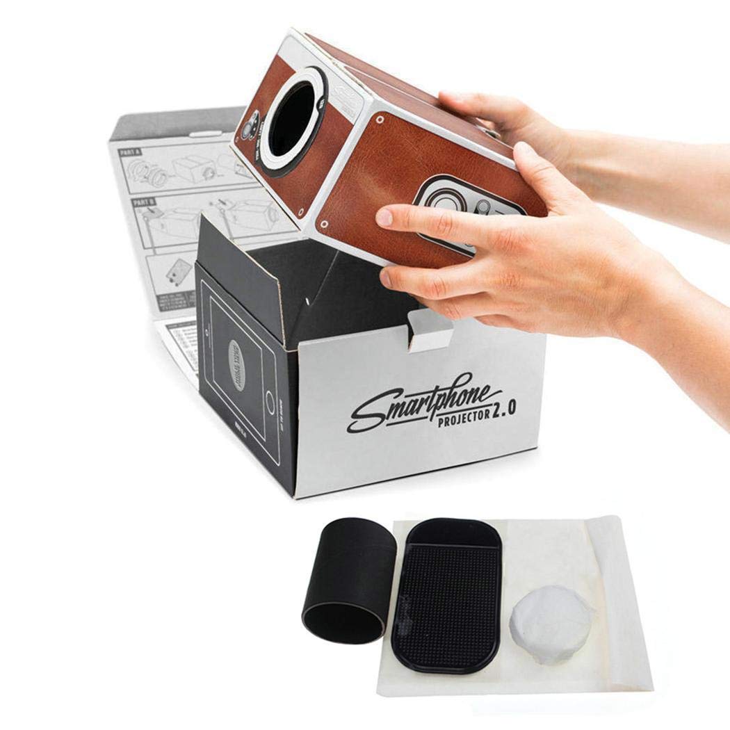 Kiloid Small Home Theater DIY Mobile Phone Projector Overhead Projectors