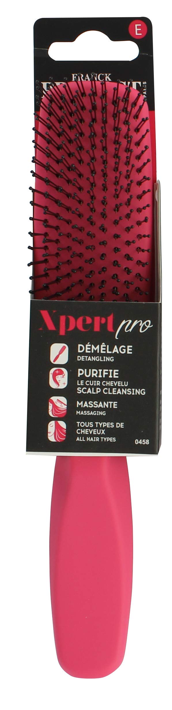 FRANCK PROVOST - Detangling & Purifying Hair Brush - Ultra Flexible Bristles - Ideal for Fine Hair