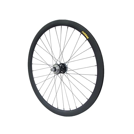 RIDDOX 700C 28 Zoll Hinterrad Fixie Singlespeed Hochflansch Fixed Gear Wheel Schwarz Matt 40 mm
