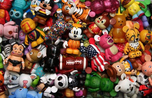 Disney Vinylmation 3 inch Figures LOT SET OF 5 GRAB BAG - Trading Pieces - Nice Starter Set