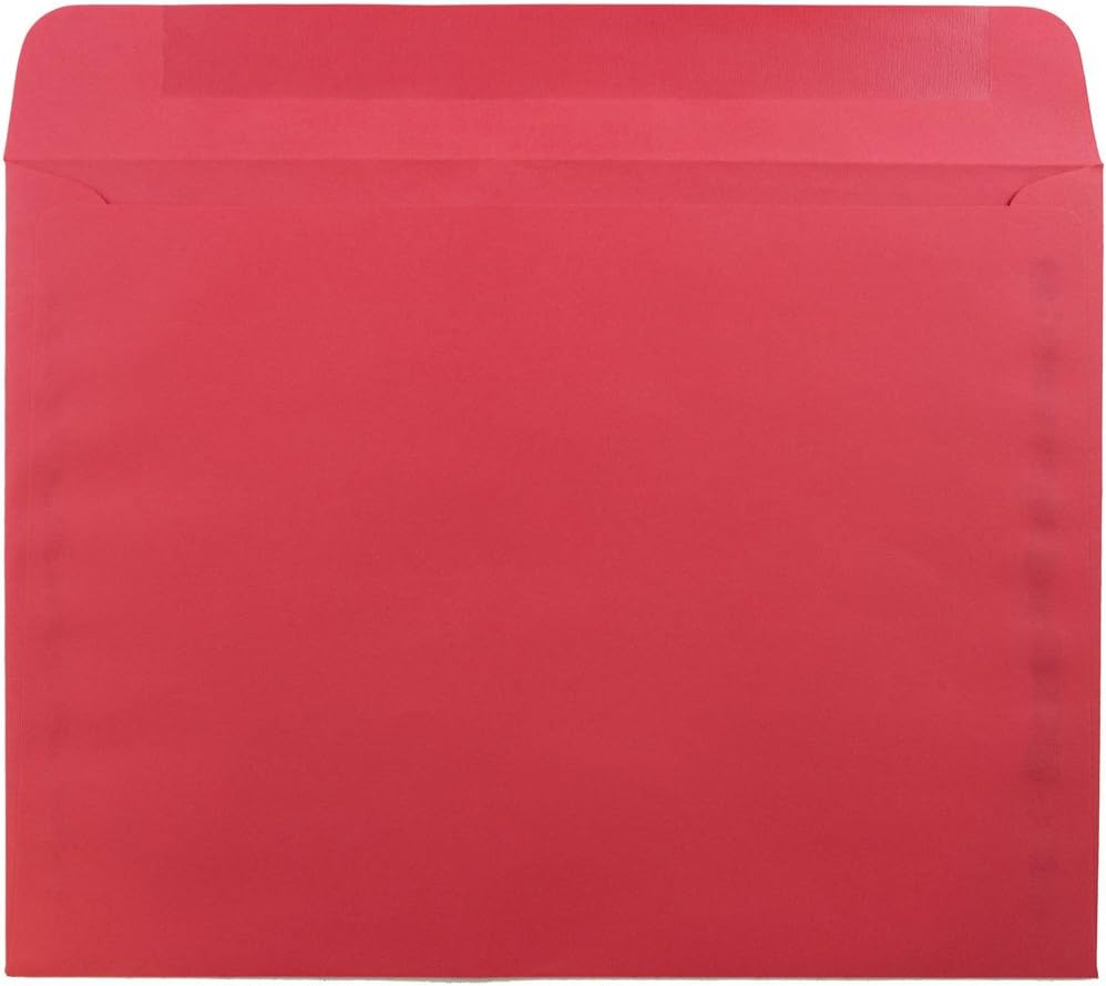 JAM PAPER 9 x 12 Booklet Colored Envelopes - Violet Purple Recycled - 50/Pack : Office Products
