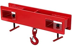 MELEG Forklift Lifting Hook Attachment, 2T, Red