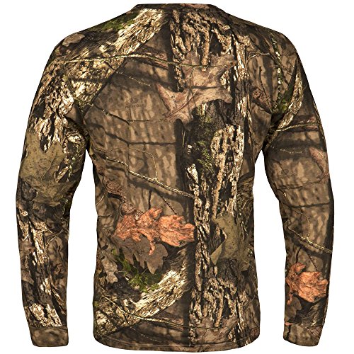 Scent Blocker Men's Long Sleeve Cotton T-Shirt (Mossy Oak Country, X-Large)