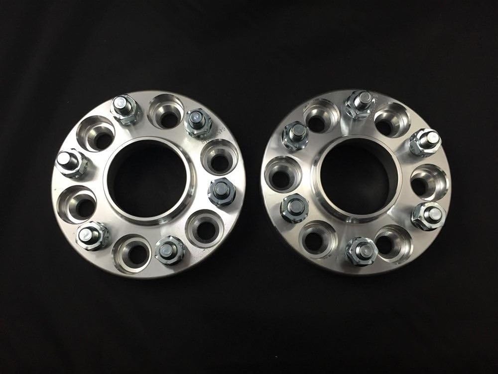 Customadeonly 2pc 1" Inch (25mm) Wheel Spacers | 6x115 Hubcentric w/Lip Compatible for 2004-2007 CTS-V, 2005-2009 STS-V, 2004-2008 SRX, 2006-2009 Uplander, 2006-2007 Saturn Relay