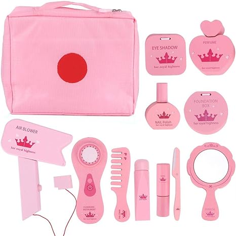 Amazon Co Jp Akozonメイクセットプレイ木製シミュレーションふり化粧品セット赤ちゃん女の子ギフト ホーム キッチン