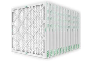 Mann+Hummel 20x25x2 MERV 8 Pleated HVAC AC Furnace Air Filters. Case of 12. (Exact Size: 19.5 x 24.5 x 1.75 Inches)