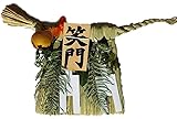 Moa Feteli（モアフェティ） 国産 伊勢しめ縄■しめ縄 注連縄■工房手作り ■ 笑門 幅 60x 垂れ 30cm