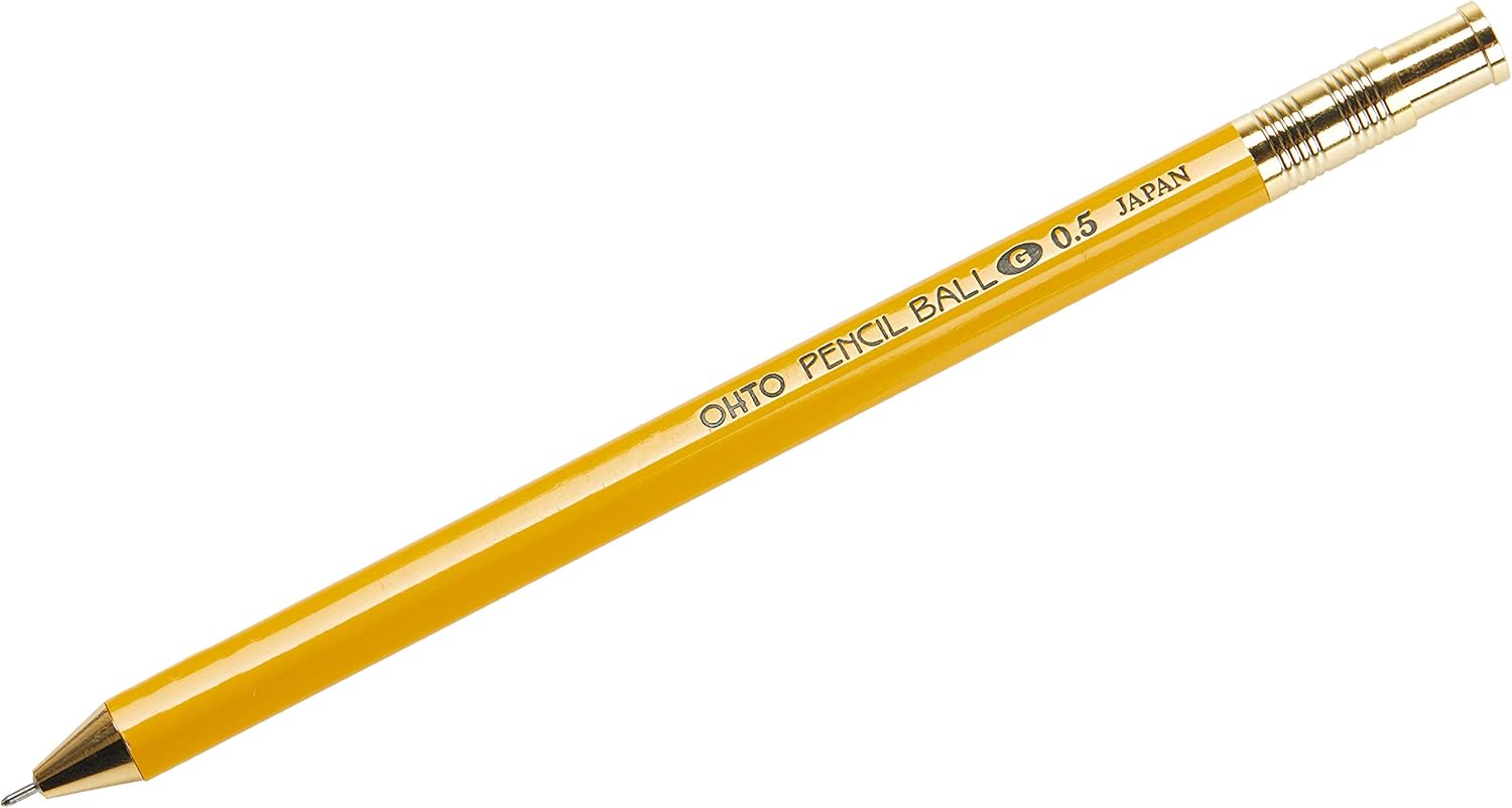 Ohto Pencil Ball G 0.5 Fineliner Ballpoint Pen Yellow Amazon.co.uk