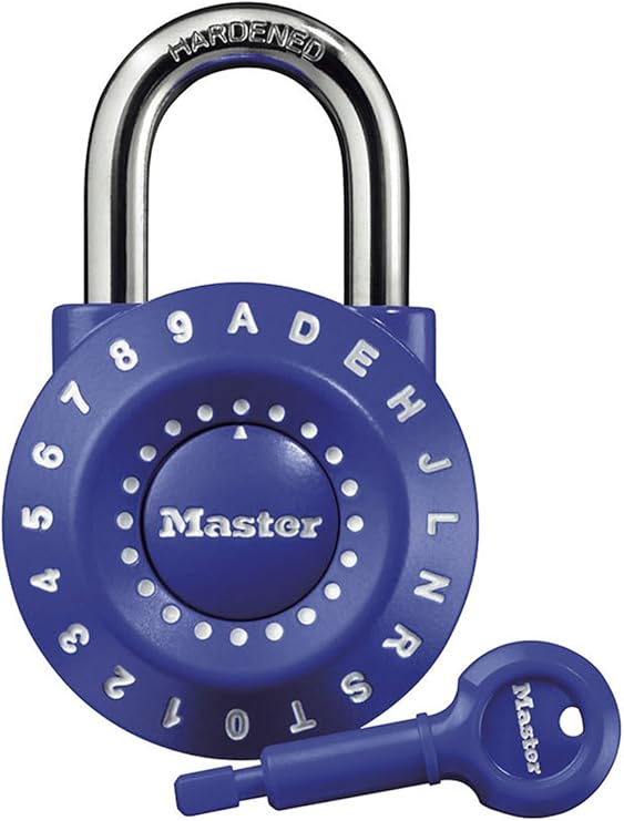 Master Lock 1590D Set Your Own Combination Lock, Assorted Colors