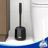 MR.SIGA Toilet Bowl Brush and Holder Premium Solid Handle Black 1 Pack view 6