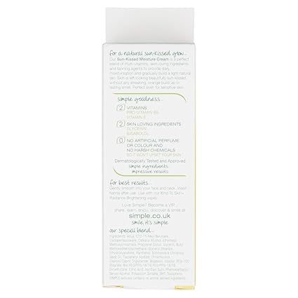 simple sunkissed moisturiser