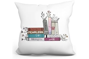 gfuhlre Pillow Covers, 18x18 Pillow Cover, Throw Pillow Covers, Singer Fan Music Lover Song Album Gift Book Decorative Square Cushion Covers Pillowcase, Home Decorations for Sofa Couch Bed
