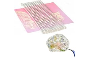 10pcs Fully Transparent Glue Wax Seal Sticks with Box for Wax Stamp Sealing, Perfect for Cards, Envelopes, Invitations, Wine 