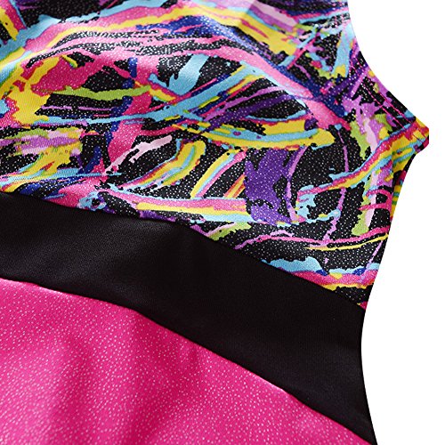 Nachvorn Girls' Sleeveless Gymnastics Leotard One-Piece Dancing Athletic Camisole