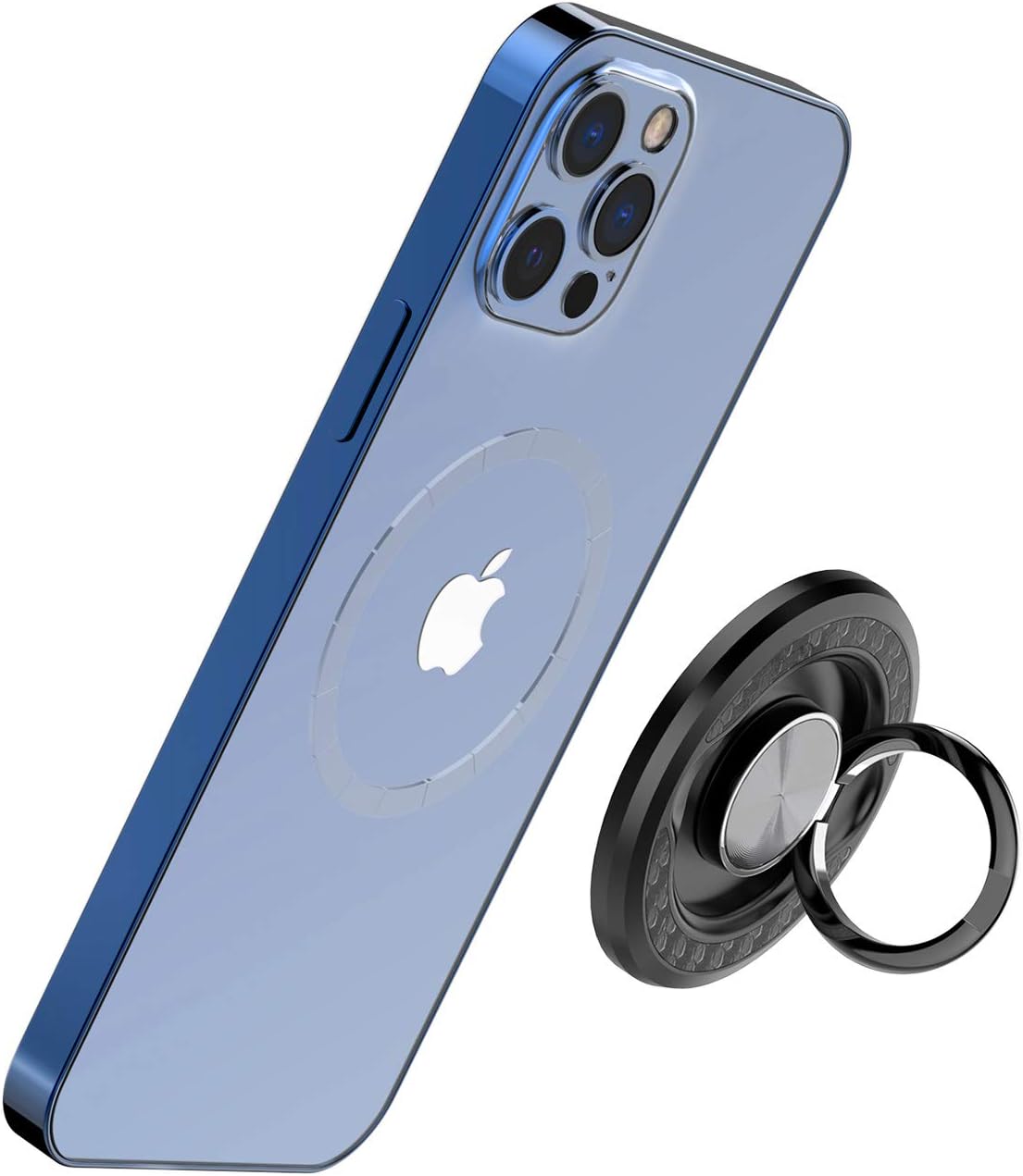 Amazon Com Techmatte Maggrip Magnetic Phone Ring Holder Stand Detachable Designed For Iphone 12 Mag Safe Wireless Charging Compatible Electronics