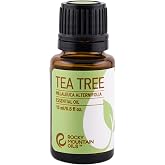 Rocky Mountain Oils Tea Tree Essential Oil - for Aromatherapy Diffuser, Topical, and Home - Nail, Face, Hair, and Skin Care Essential Oils - 15ml