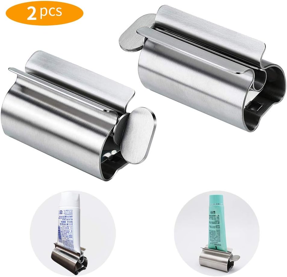 Meilo 2 Piezas Exprimidor de Pasta de Dientes,Exprimidor de Tubos