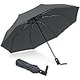 NPCQUN Travel Essentials Umbrella Windproof Compact Collapsible Light, Automatic, Strong and Portable, Wind Resistant, Folding Small Umbrella for Rain