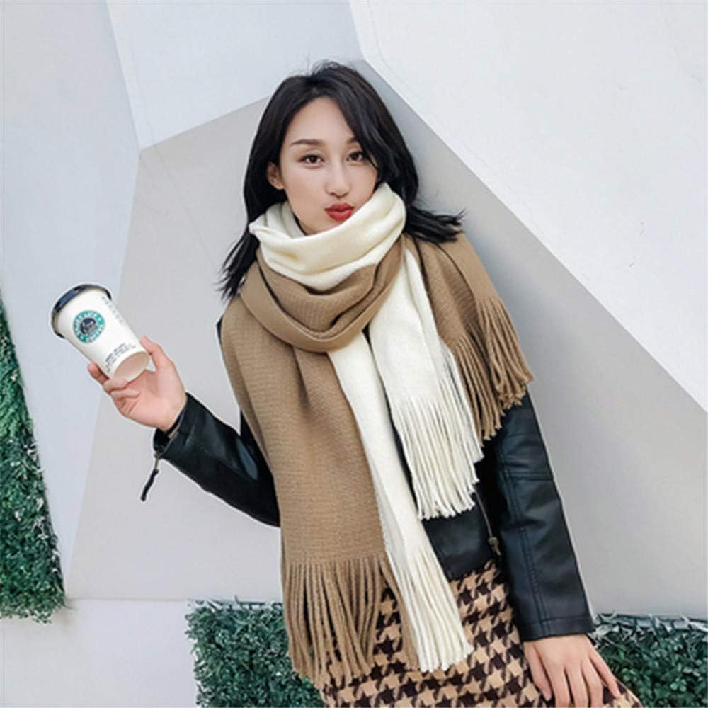 Men's scarves autumn and winter color matching cashmere scarf warm thick shawl men's couple scarf