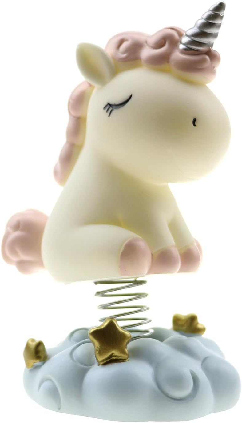 SINDBIN Cute Unicorn Car Interior Display Dashboard Decorations Car Home Office Ornaments Decor Best Birthday (Pink)