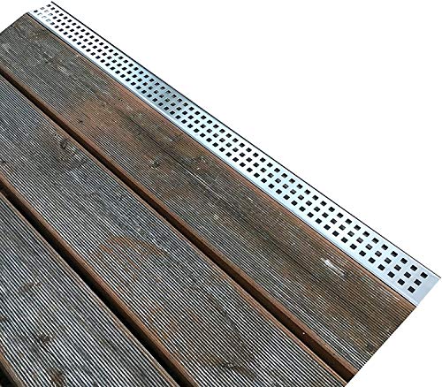 4er Rinnenset V2A superflach mit 1 Rinne mit Stutzen, 3 Rinnen geschlossen, 2 Endstücke, 3 Verbinder, 1 Dichtmittel, 1… – Bild 5