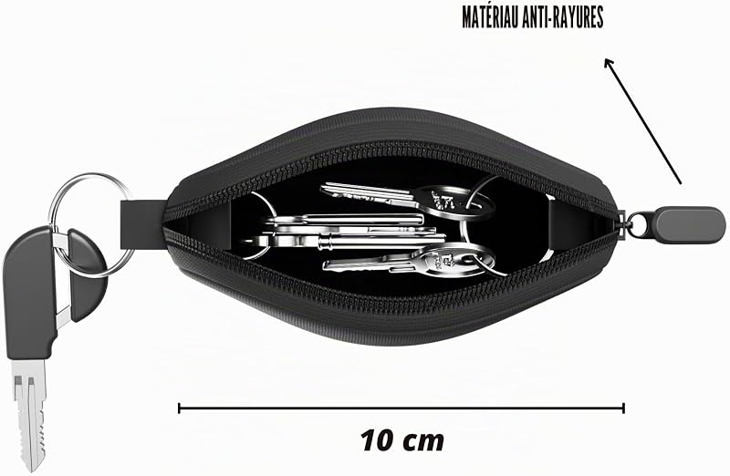 Porte Clef Moto avec 1 Anneau Extérieur et 2 Anneaux Intérieurs, Accessoires