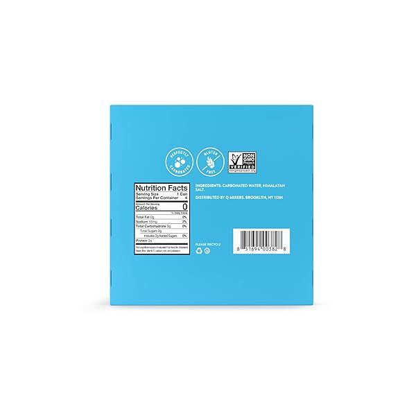 Q MIXERS CLUB SODA, PREMIUM COCKTAIL MIXER MADE WITH REAL INGREDIENTS, 7.5 FL OZ CANS (PACK OF 4)