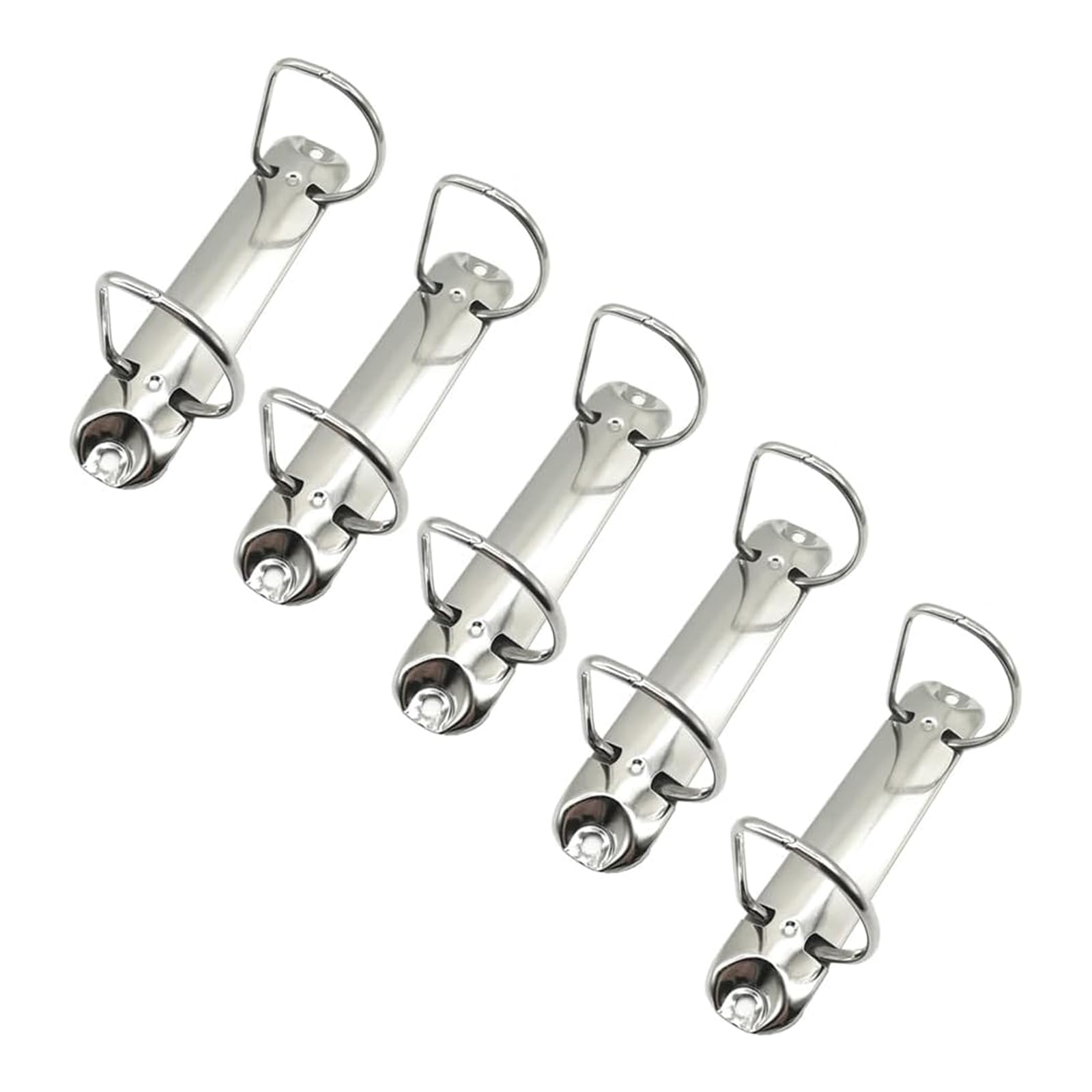 5Pcs 2 Ring Binder Mechanism, D Shaped Metal Clip 2 Ring Binder Replacement for Papers, Textbook, Documents, Student Records