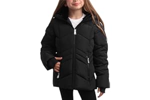 DKNY Girls Winter Jacket - Heavyweight Soft Sherpa Fur Lined Parka Jackets for Girls - Insulated Puffer Winter Coat with Hood