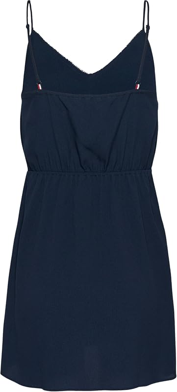 Damen Kleid Essential Strap Mini, Blau (Dark Night Navy), S