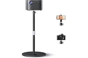 POLESTO Projector Stand, Desktop Projector Mount with Height Adjustable, 11 lbs of Metal Stable Load Capacity, Portable Tabletop Stand Compatible with XGIMI, TMY, Nebula, HAPPRUN, Yaber and More