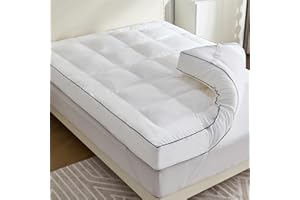 Aodenge 5 Inch Memory Foam Mattress Topper Queen for Back Pain Relief, Extra Soft Pillow Top Mattress Topper, 2500GSM Fluffy 