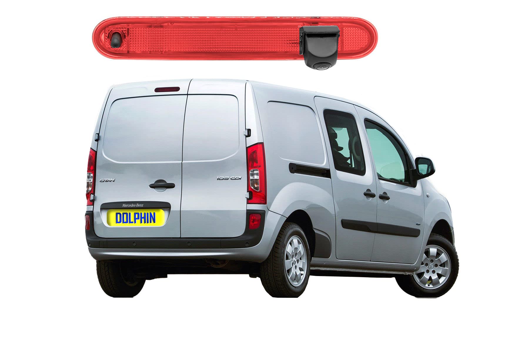Dolphin Automotive Brake Light Rear Reversing Camera Fits Mercedes Citan 2012-2021 (Camera Only)
