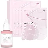 medicube Salmon DNA PDRN Duo for Beginner: PDRN collagen jelly gel mask (4ea) and PDRN Pink Peptide Serum, Pink glow serum