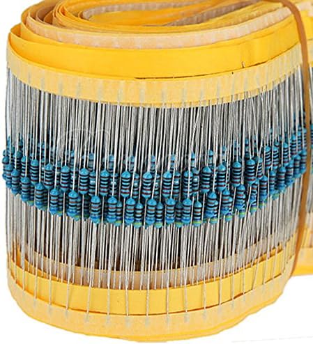 Solu2500pcs 50 Value 1/4w 0.25w 1% Metal Film Resistor Assortment Kit (1 Ohm~10 Ohm)// 2500pcs 50 Value 1r - 10mr 1/4w Metal Film Resistors Assortment Kit//2500 Pcs 1/4w 0.25 Metal Film Resistors 50 Value Assortment Kit Set 1r~10mr